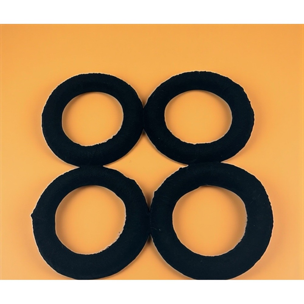 4 Mata Ortiz Pottery Olla Rings Hand Made Mexican Display Black Yarn Mexico 3.5"